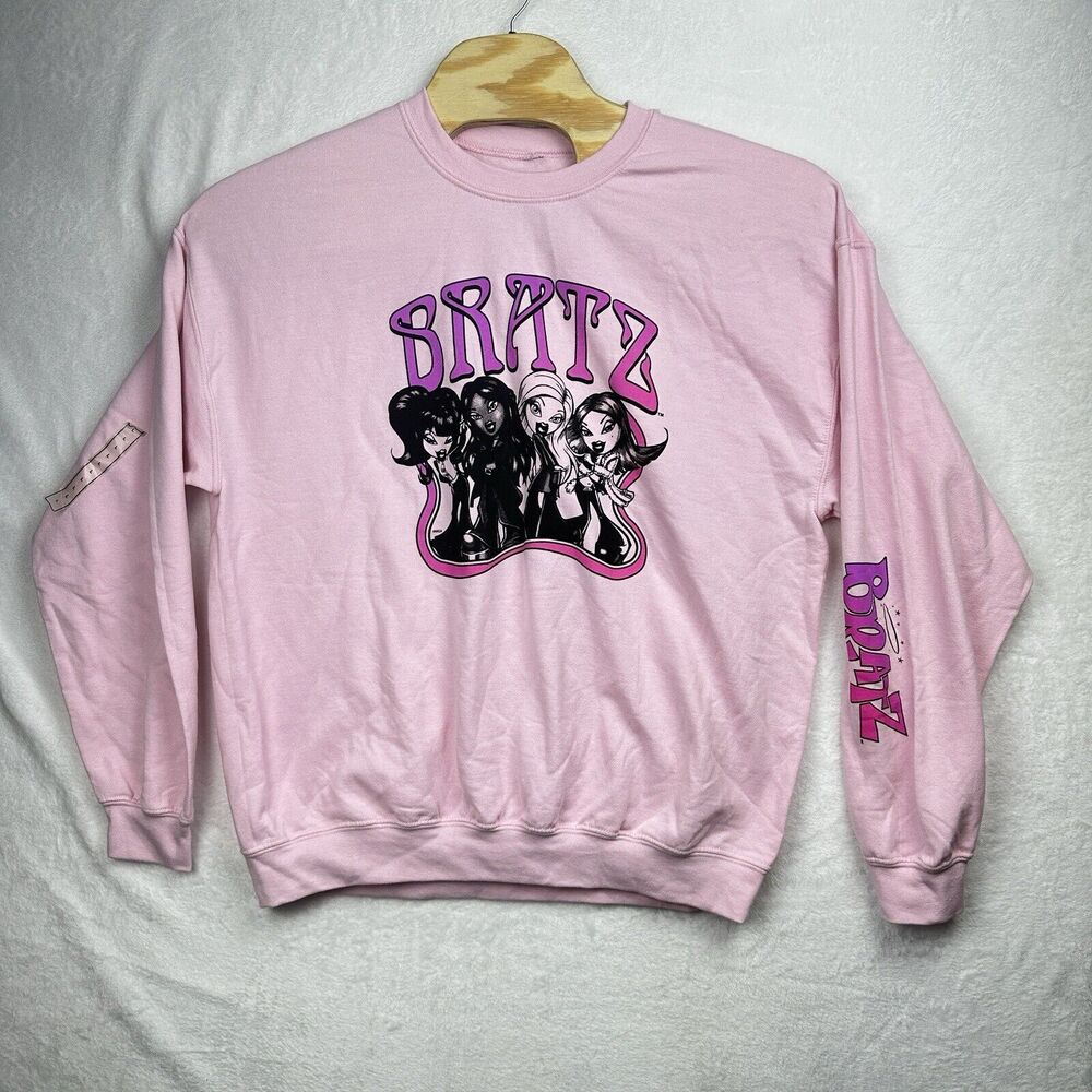 Bratz Crewneck Pullover Sweater Women’s Size XL Pink